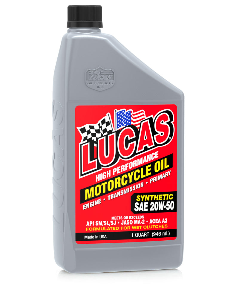 Synthetic SAE 20W-50 Motorcycle Oil (6 per case)