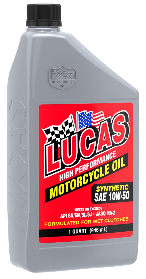 Synthetic SAE 10W-50 Motorcycle Oil (6 per case)