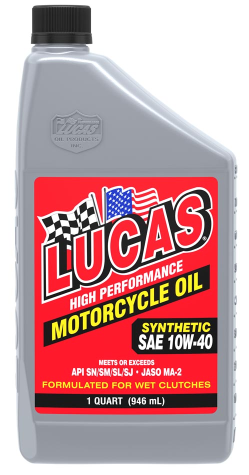 Synthetic SAE 10W-40 Motorcycle Oil (6 per case)