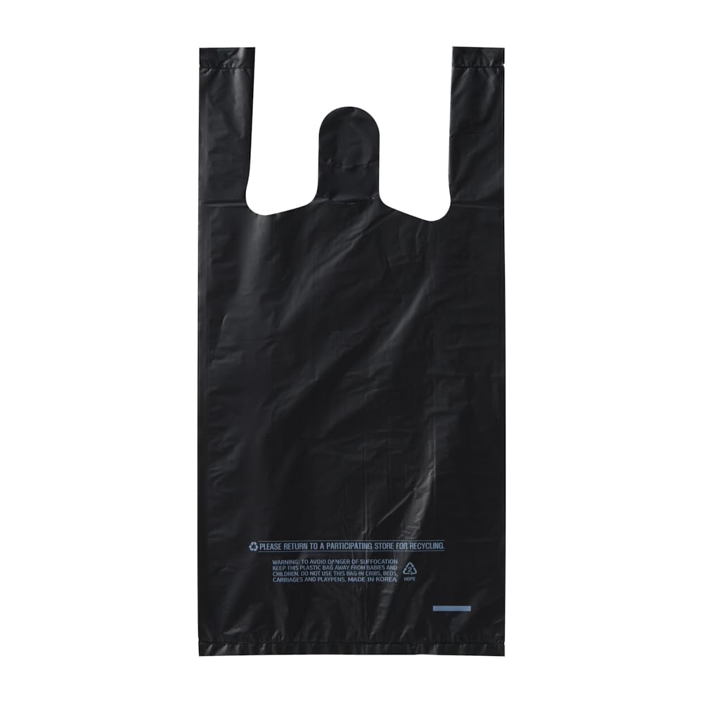 TY T-SHIRT BLACK BAGS 8x5x16 13MIC 650CT