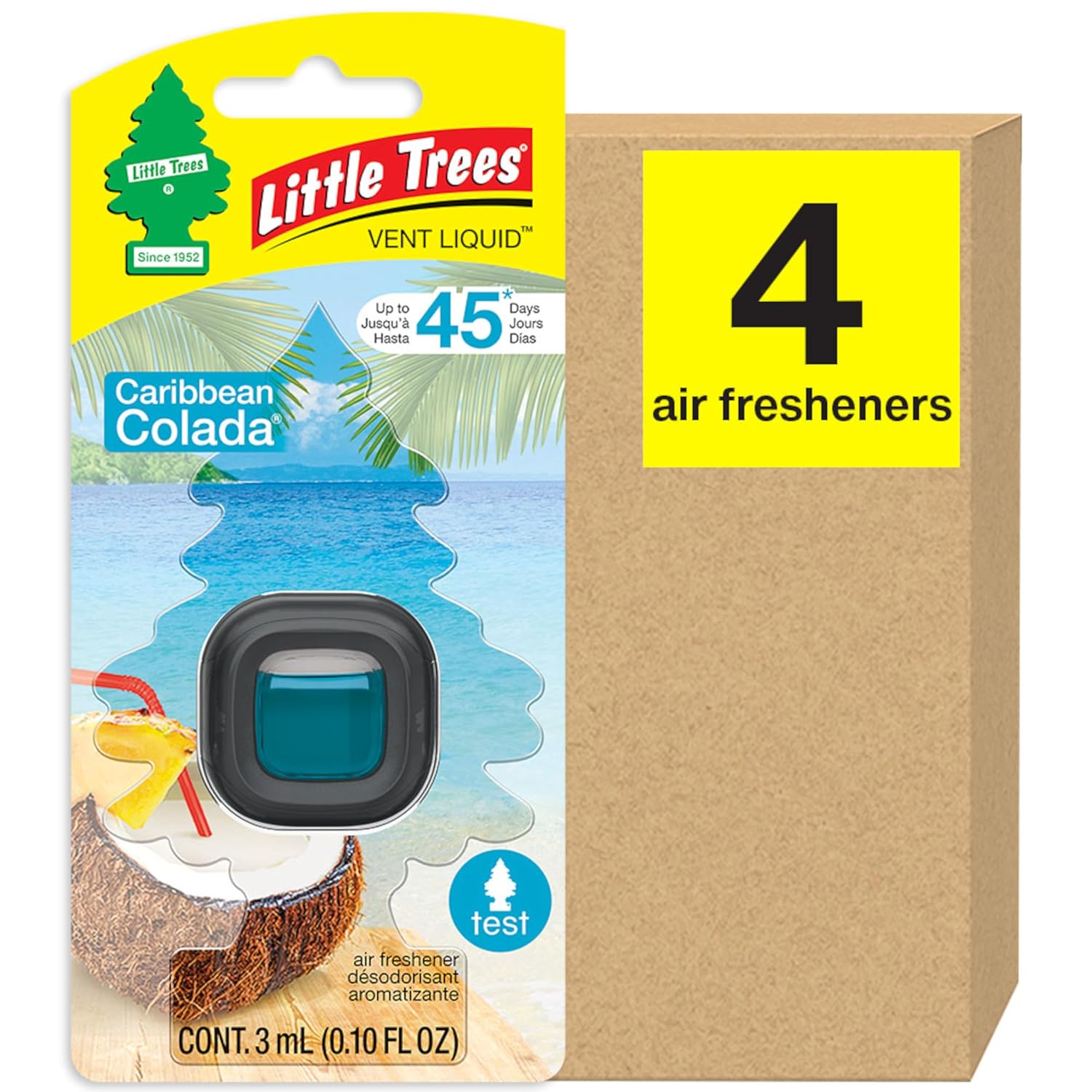Tree Vent Liquid Caribean Colada 1/4pk