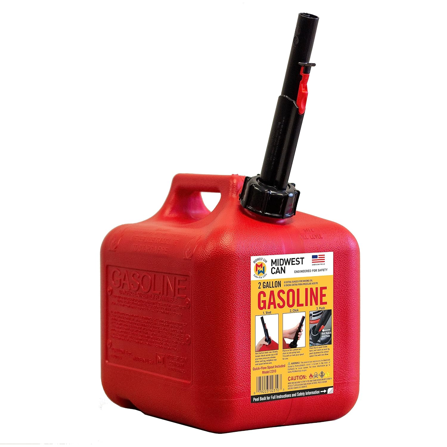 MIDWEST GAS CAN 1-GALLON 12CT