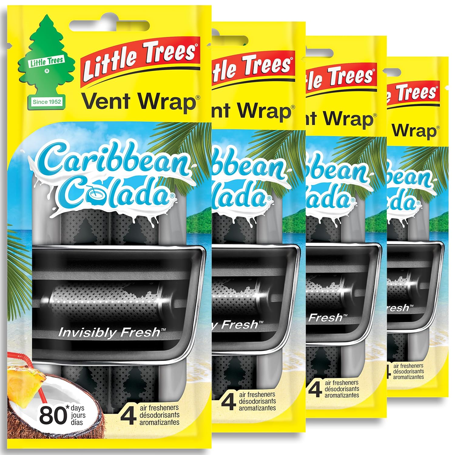 Tree Vent Wrap Caribean Colada 4-4pk