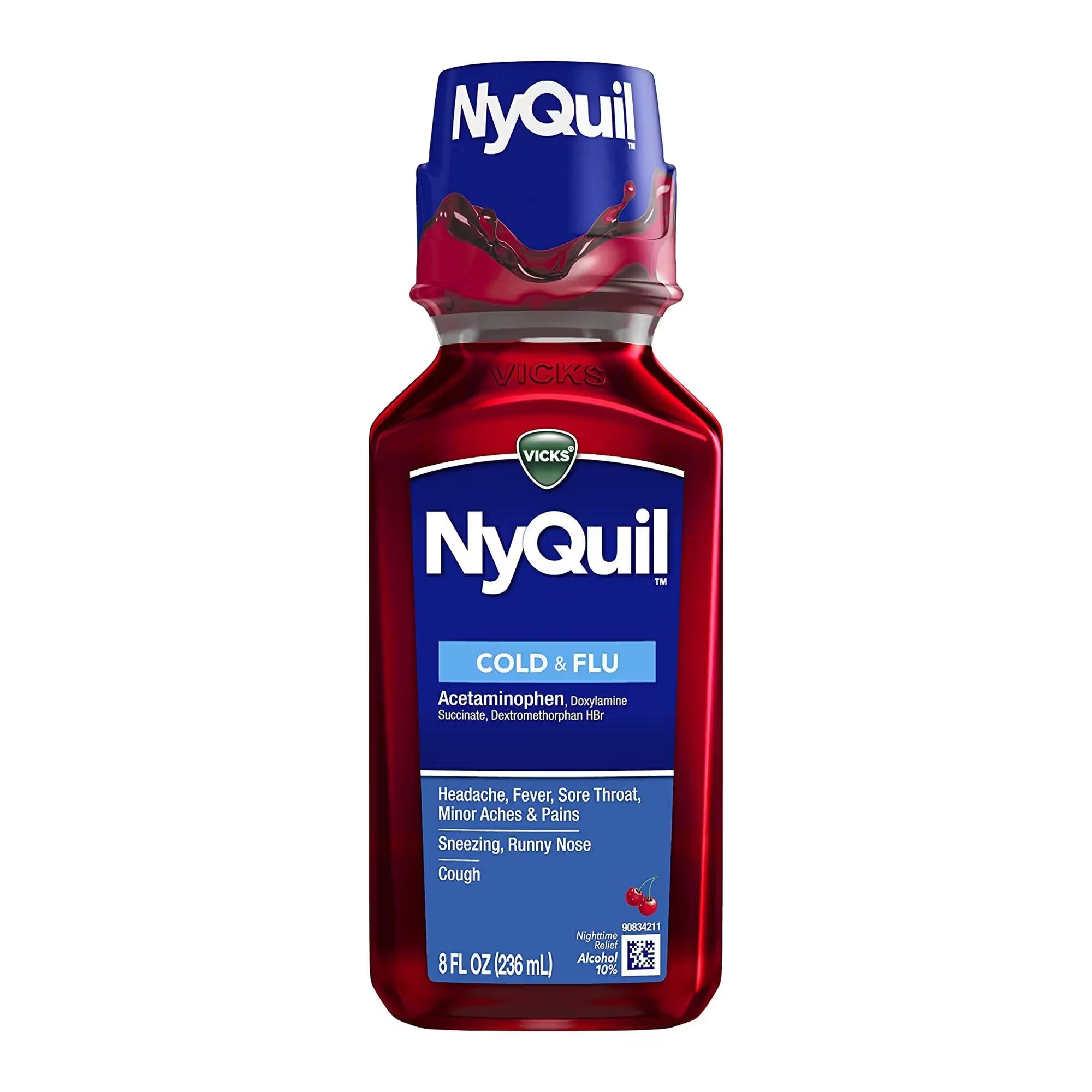 NYQUIL LIQUID BOTTLE CHERRY 8OZ 1CT